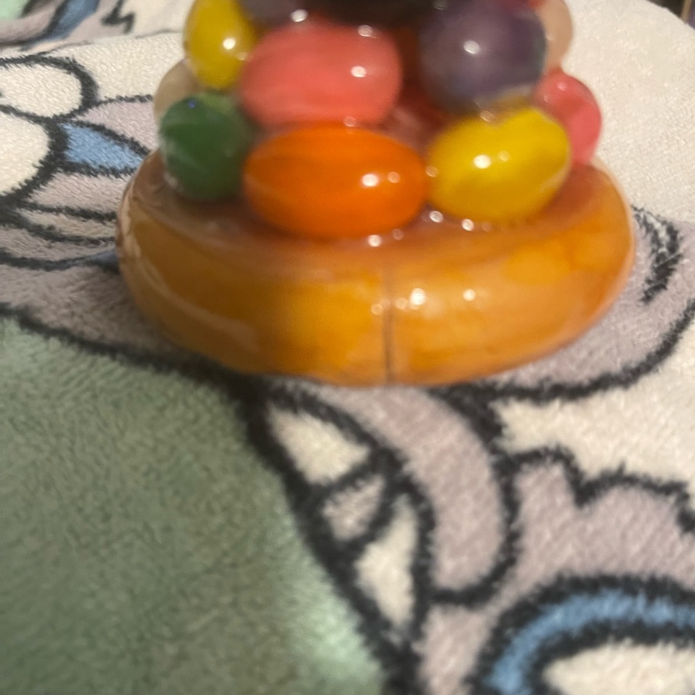 Colorful Glass Jelly Bean Sculpture for treats or decorations